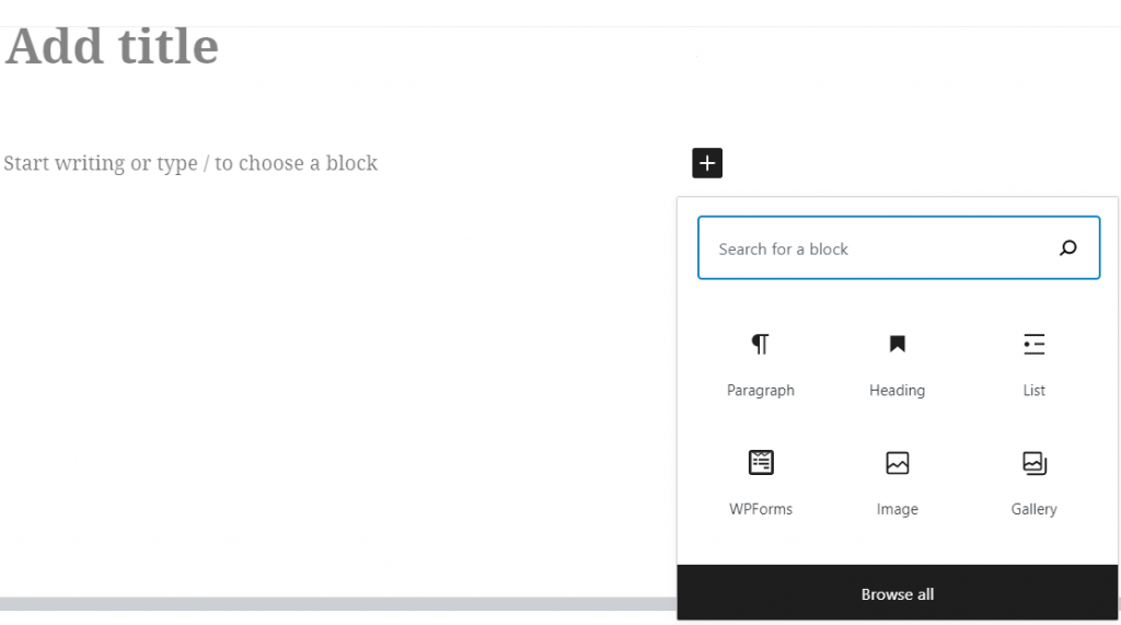 screenshot of Improved Block Editor WordPress 5.5